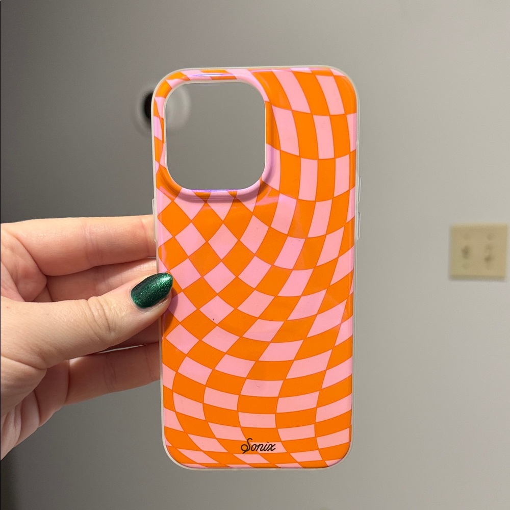Sonix Optical Illusion Orange and Pink Case